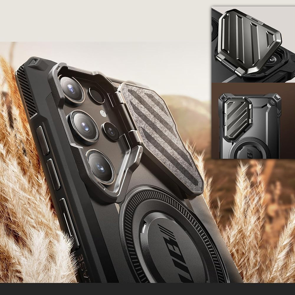 Etui Supcase Unicorn Beetle Mag XT z MagSafe do Galaxy S24 Ultra, czarne
